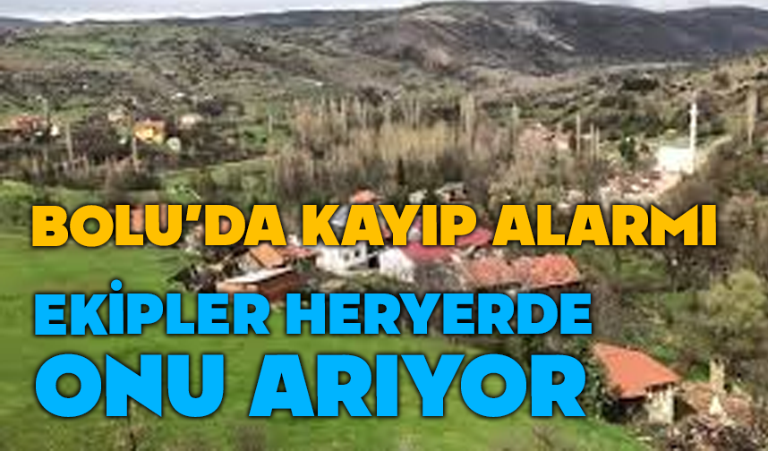 Bolu'da kaybolan şahıs aranıyor