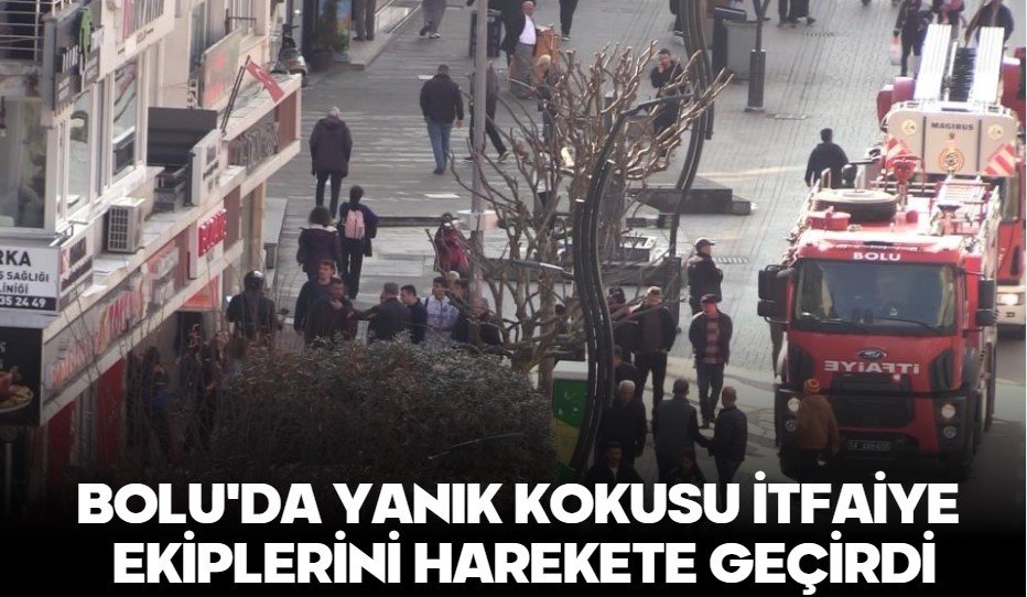 Bolu'da yanık kokusu itfaiye ekiplerini harekete geçirdi