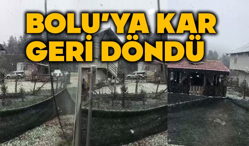 Bolu’da Kar Geri Döndü: Yüksek Kesimlerde Yağış Başladı