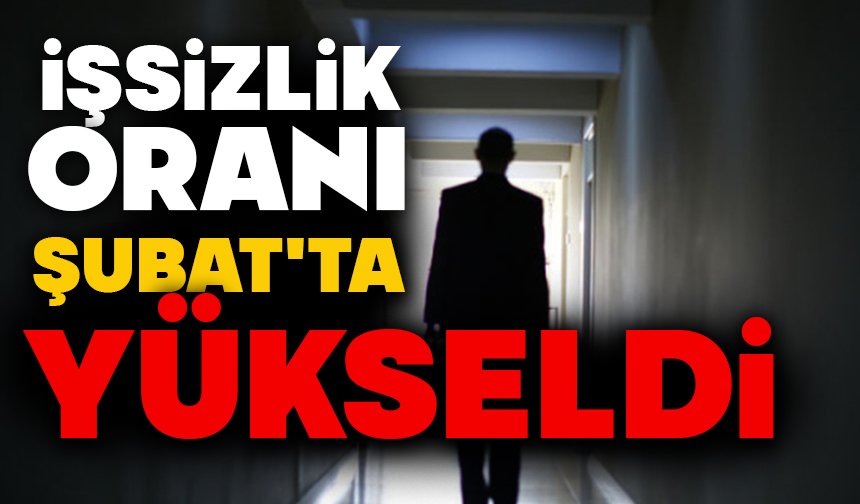 İşsizlik oranı Şubat'ta yükseldi