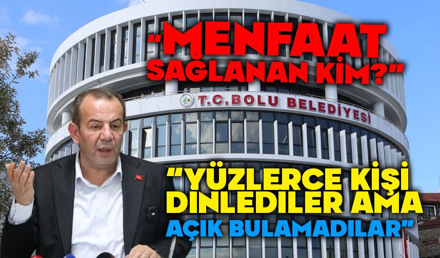 Bolu Belediye Başkanı Özcan'dan dosyaya tepki