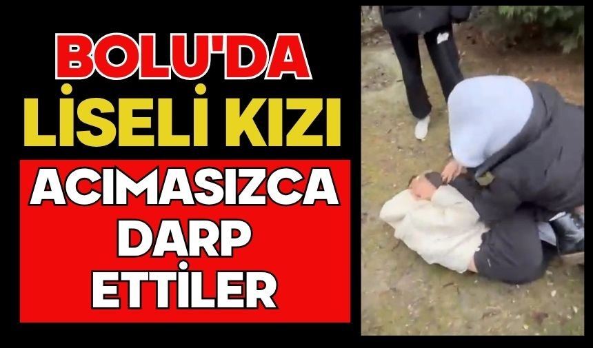 Bolu'da liseli kızı acımasızca darp ettiler