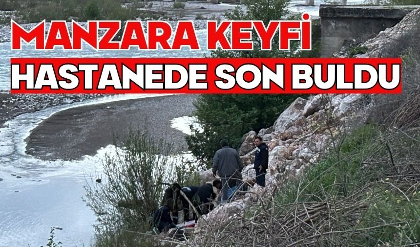 Manzara keyfi hastanede son buldu