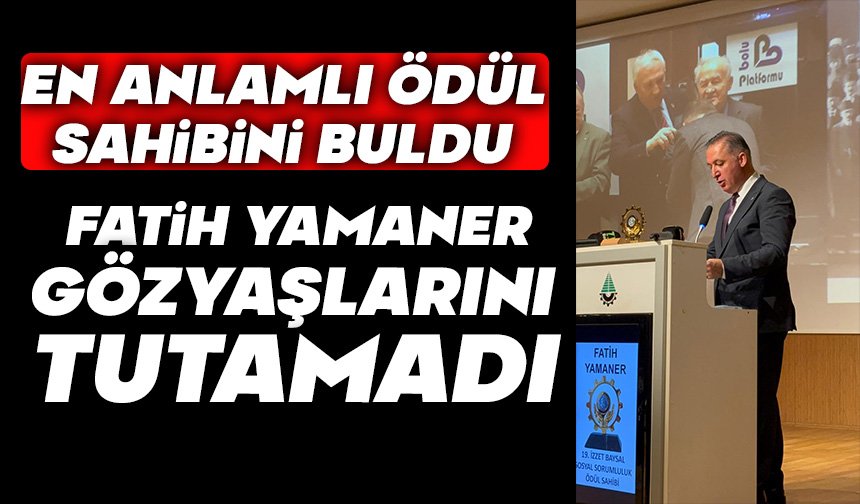 Fatih Yamaner Gözyaşlarını Tutamadı