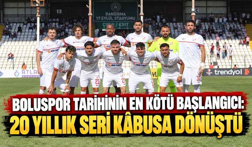 Boluspor Tarihinin En Kötü Başlangıcı: 20 Yıllık Seri Kâbusa Dönüştü