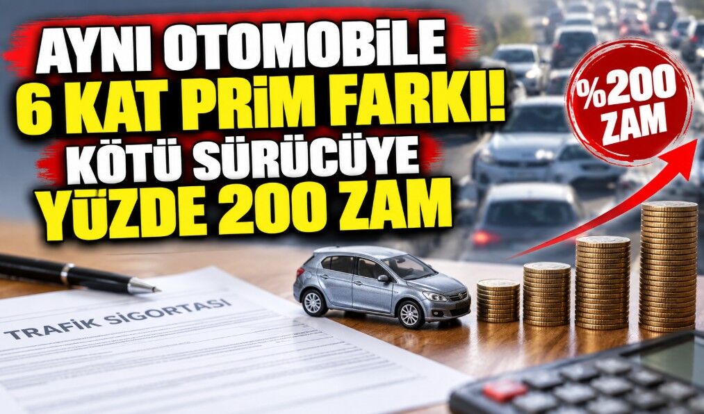 Aynı otomobile 6 kat prim farkı! Kötü sürücüye yüzde 200 zam