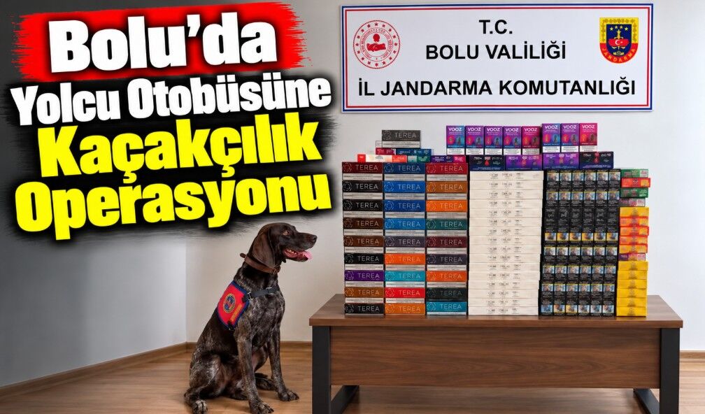 Bolu’da Yolcu Otobüsüne Kaçakçılık Operasyonu