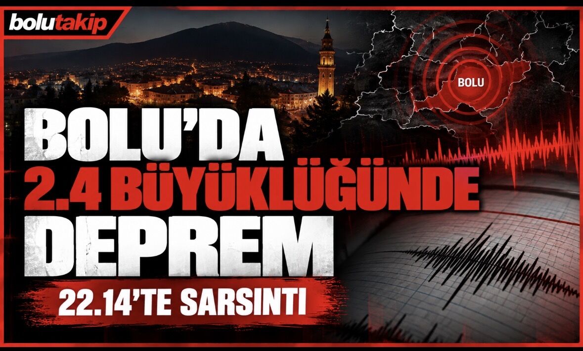 Bolu’da 2.4 Büyüklüğünde Deprem