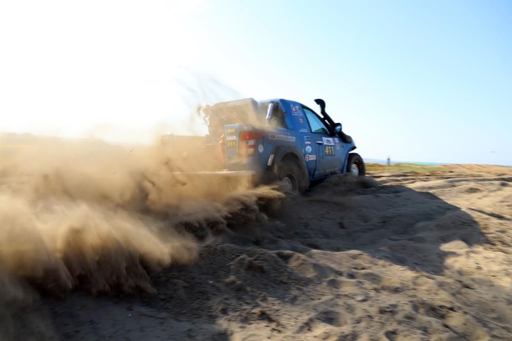 Deniz kenarında off-road heyecanı sona erdi