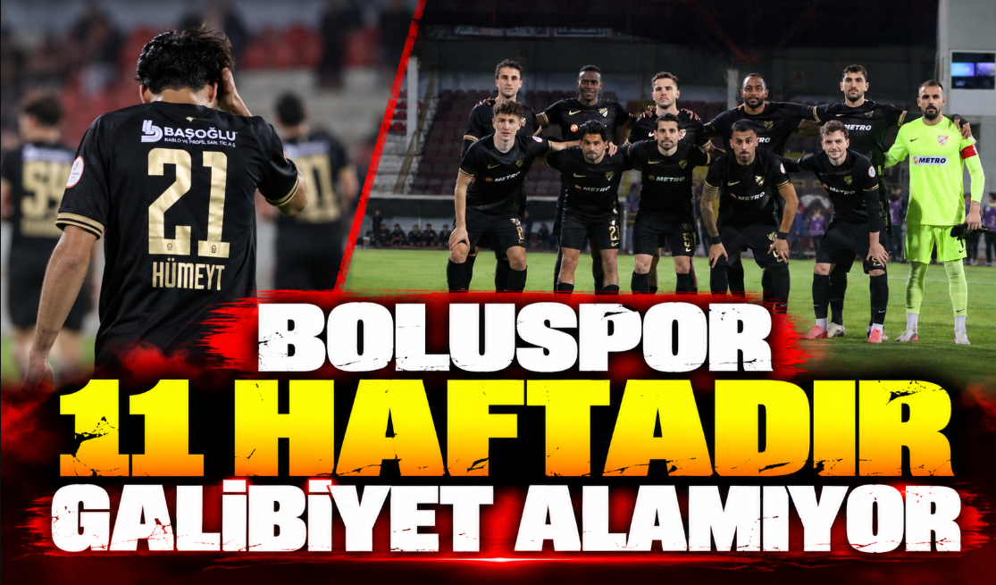 Boluspor 11 haftadır galibiyet alamıyor