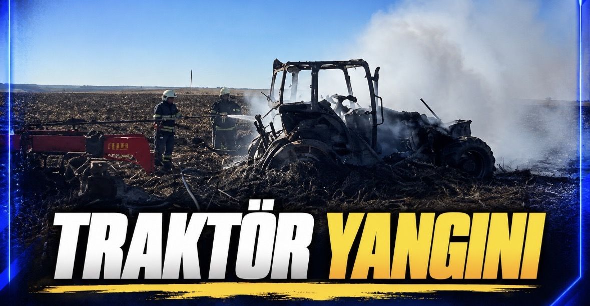 Traktör yangını