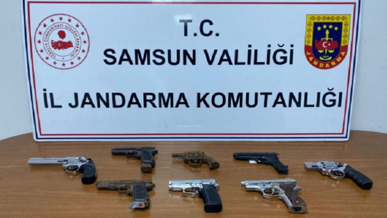 Samsun'da kaçak silah ticareti yaptığı iddiasıyla 1 zanlı yakalandı