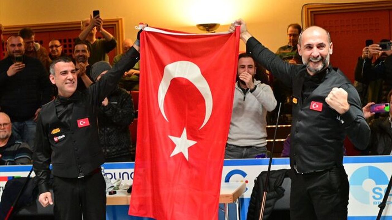 Milli Takımlar Dünya 3 Bant Bilardo Şampiyonası'nda Türkiye, şampiyon oldu