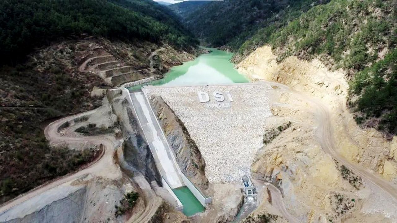 Karabük'te yapımı tamamlanan Haslı Göleti'nde su tutulmaya başlandı