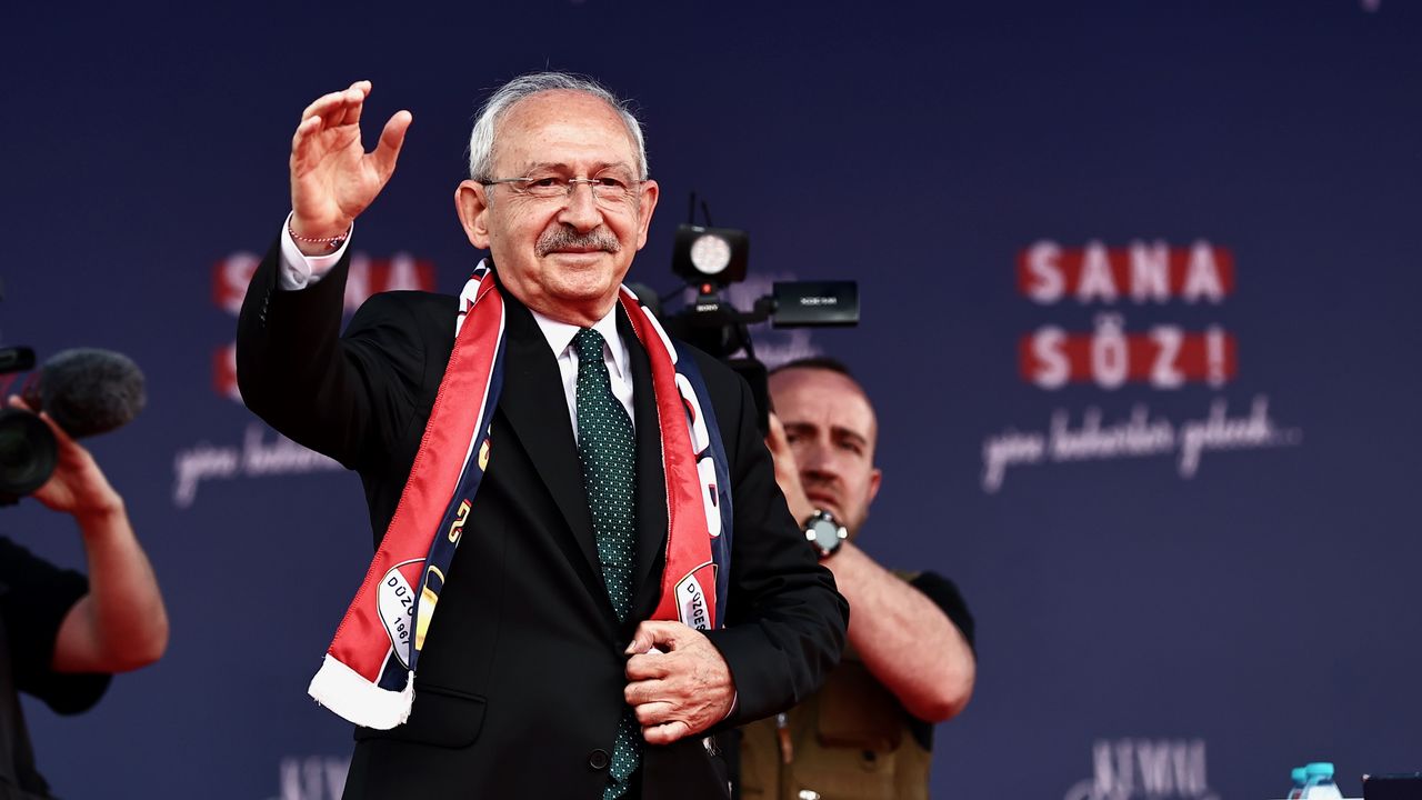 Cumhurbaşkanı adayı Kılıçdaroğlu, Düzce'de mitingde konuştu