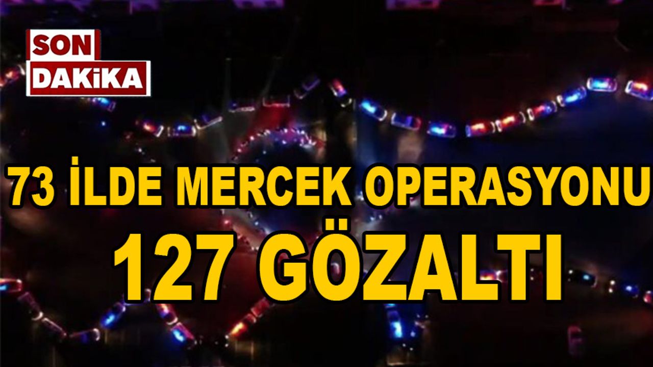 73 İlde Mercek Operasyonu: 127 Gözaltı