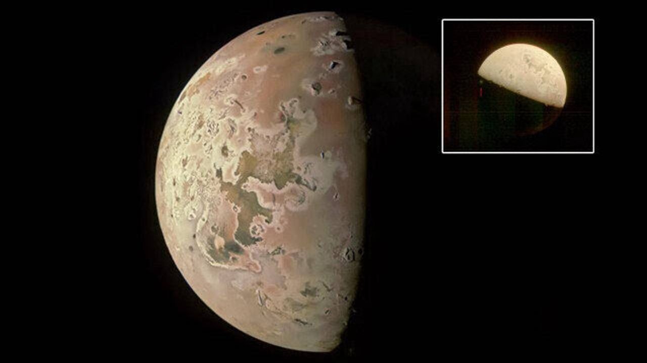 NASA Jüpiter'in Uydusu Io'nun en yakın görüntüsünü yakaladı