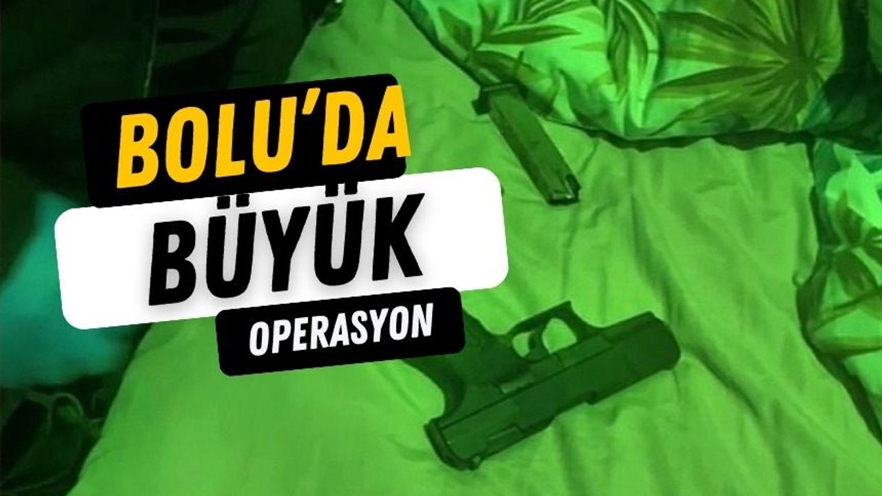 Bolu’da Ruhsatsız Silah Taşıyanlara Ve Silah Kaçakçılarına Operasyon