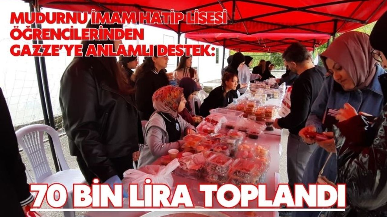 Mudurnu İmam Hatip Lisesi öğrencilerinden Gazze’ye anlamlı destek: 70 bin lira toplandı