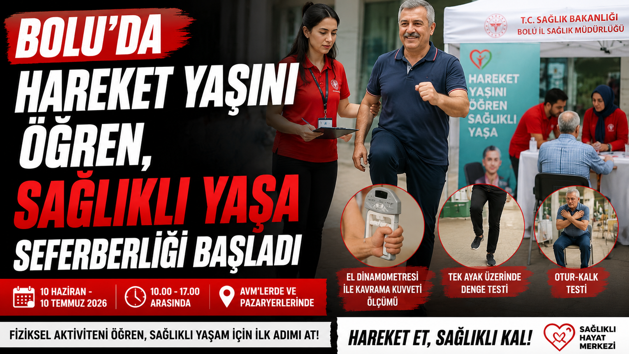 Bolu’da “Hareket Yaşını Öğren, Sağlıklı Yaşa” Sefe