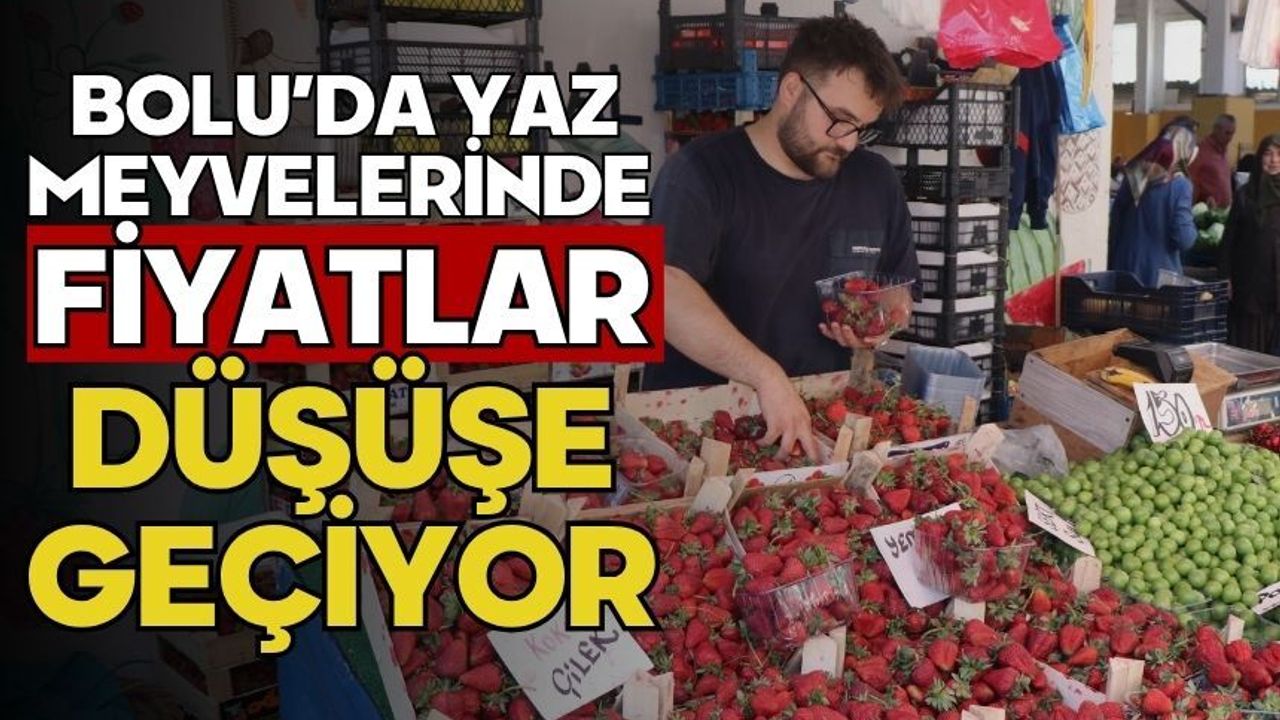 Bolu'da yaz meyvelerinde fiyatlar düşüşe geçiyor