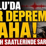 Bolu'da Bir Deprem Daha! Sabah Saatlerinde Sarsıldı