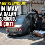 Bolu'da 84 metre savrulup caminin imam odasına dalan aracın sürücüsü alkollü çıktı