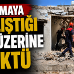 Yıkmaya çalıştığı ev üzerine çöktü