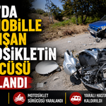 Bolu'da otomobille çarpışan motosikletin sürücüsü yaralandı