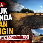 Bolu'da otluk alanda çıkan yangın büyümeden söndürüldü