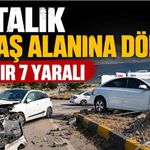Kazada ortalık savaş alanına döndü