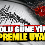 Bolu güne yine depremle uyandı
