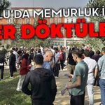 Bolu'da memur olmak için ter döktüler
