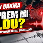 Son Dakika | Deprem mi oldu? AFAD son depremler listesini güncelledi