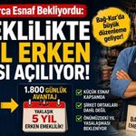 Milyonlarca Esnaf Bekliyordu: Emeklilikte 5 Yıl Erken Kapısı Açılıyor!