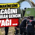 Silaj makinesine bacağını kaptıran gencin ayağı ...