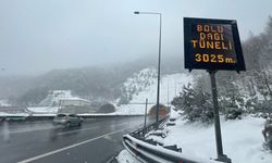 Bolu Dağı'nda yoğun kar yağışı