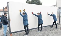 Okulda konteyner sınıf üretiyorlar