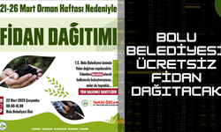 BOLU BELEDİYESİ ÜCRETSİZ FİDAN DAĞITACAK