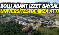 BOLU ABANT İZZET BAYSAL ÜNİVERSİTESİ’DE İMZA ATTI