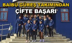 BAİBÜ GÜREŞ TAKIMINDAN ÇİFTE BAŞARI