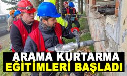 ARAMA KURTARMA EĞİTİMLERİ BAŞLADI