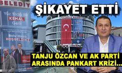 TANJU ÖZCAN VE AK PARTİ ARASINDA PANKART KRİZİ