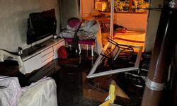 Düzce'de iki katlı evde çıkan yangın söndürüldü