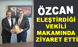 ÖZCAN, ELEŞTİRDİĞİ VEKİLİ MAKAMINDA ZİYARET ETTİ