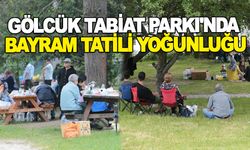 GÖLCÜK TABİAT PARKI'NDA BAYRAM TATİLİ YOĞUNLUĞU