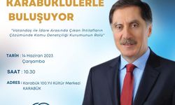 Kamu Başdenetçisi Malkoç "Ombudsman Karabüklülerle Buluşuyor" programına katıldı: