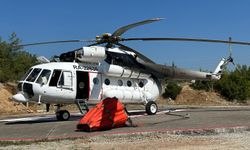 Karabük'te yangın helikopteri konuşlandırıldı