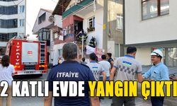 2 KATLI EVDE YANGIN ÇIKTI