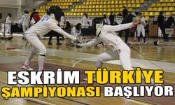 ESKRİM TÜRKİYE ŞAMPİYONASI BAŞLIYOR   